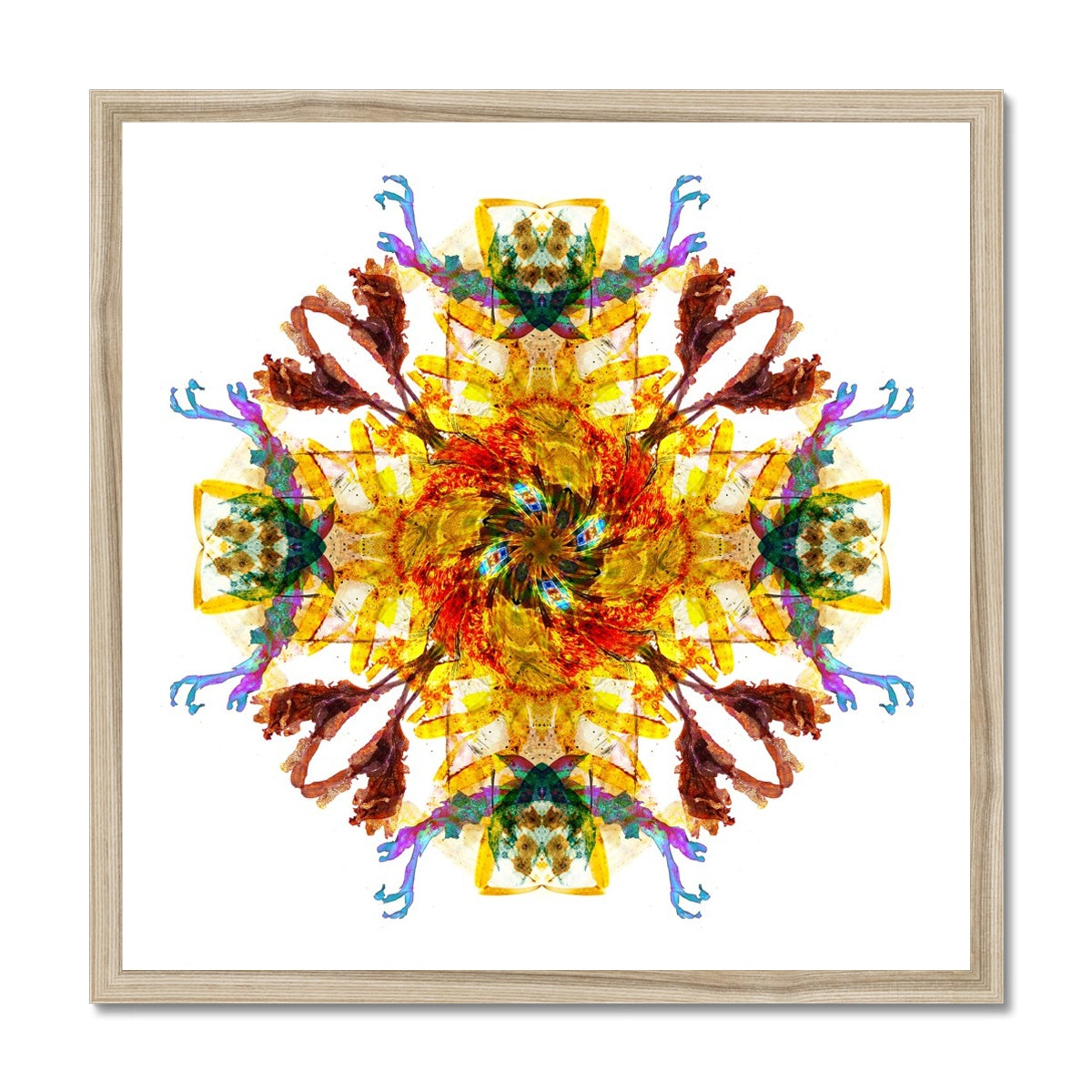 Ancient Wisdom Mandala Budget Framed Poster