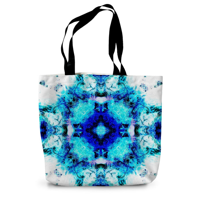 Water Elemental Mandala Canvas Tote Bag